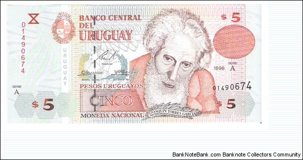 5 Pesos Uruguayos Banknote