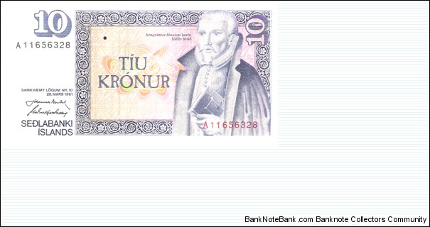 10 Kronur Banknote