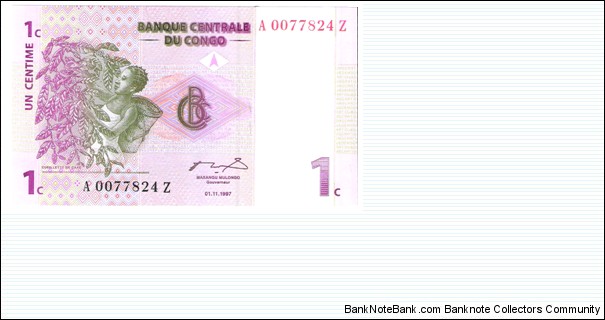 1 Centime Banknote