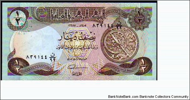 ½ Dinar__
pk# 68 a Banknote