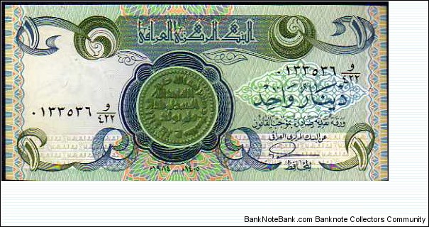 1 Dinar__
pk# 69 a Banknote