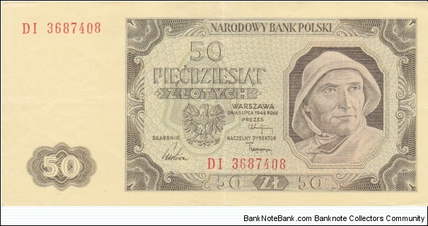 Poland P138 (50 zlotych 1/7-1948) Banknote