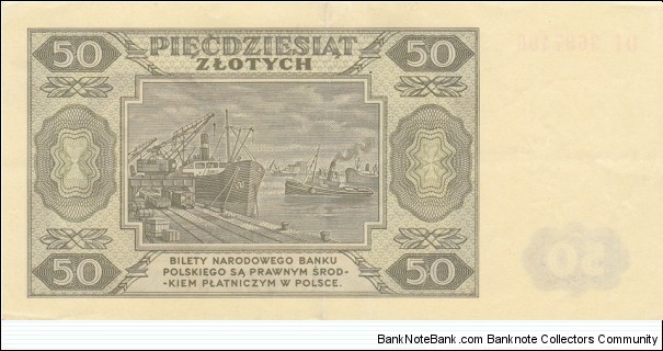 Banknote from Poland year 1948