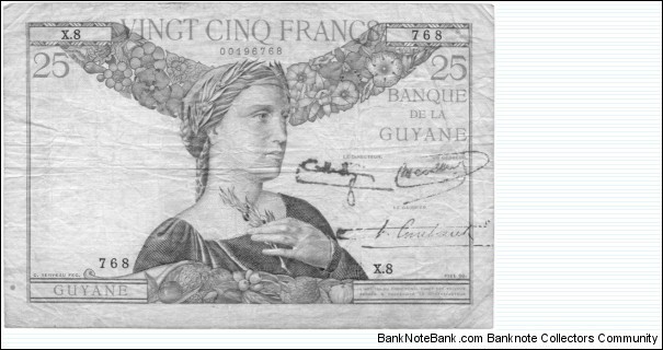 P7 - 25 Francs Banknote