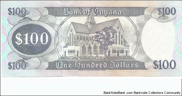 Banknote from Guyana year 1996