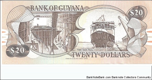 Banknote from Guyana year 1989