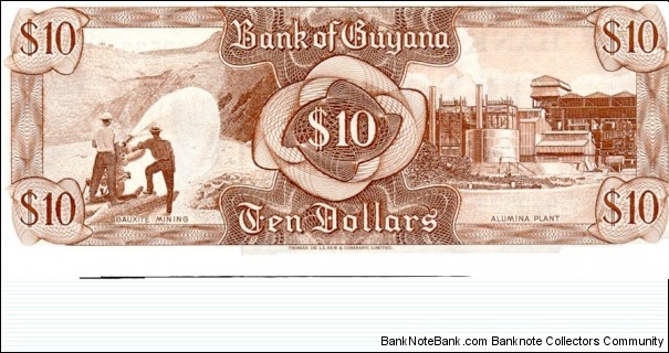 Banknote from Guyana year 1966