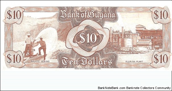Banknote from Guyana year 1966