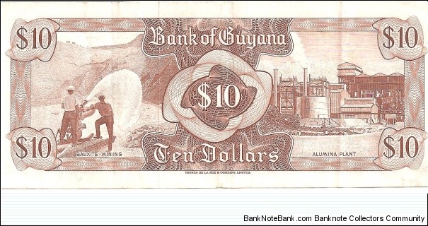 Banknote from Guyana year 1966