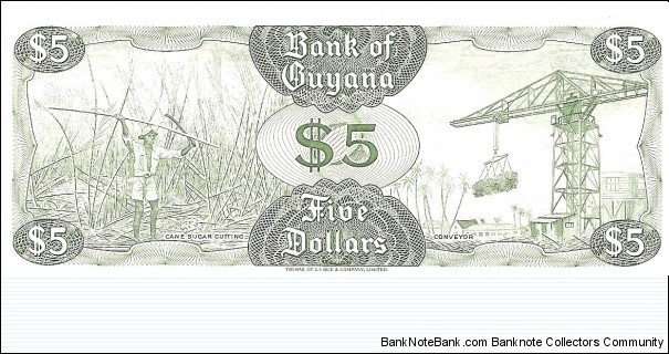 Banknote from Guyana year 1966