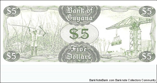 Banknote from Guyana year 1966