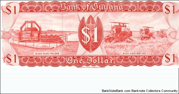 Banknote from Guyana year 1966