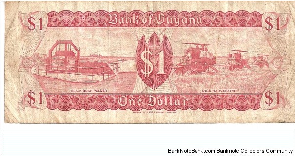 Banknote from Guyana year 1966