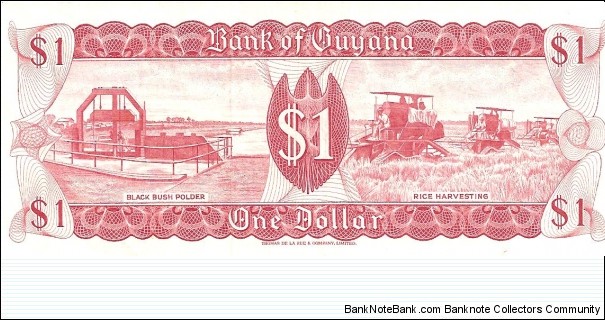 Banknote from Guyana year 1966