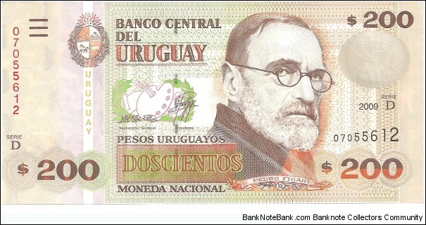 P89b - 200 Pesos Uruguayos
Series - D Banknote