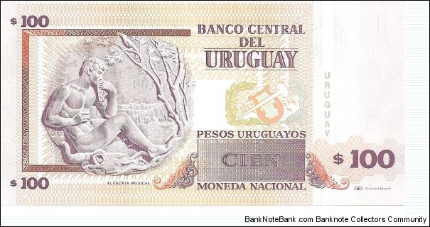 Banknote from Uruguay year 2006