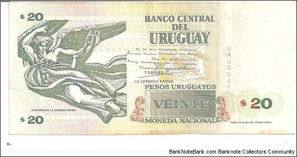 Banknote from Uruguay year 1997