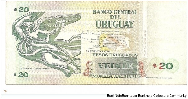 Banknote from Uruguay year 1994
