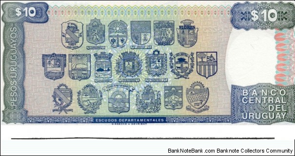 Banknote from Uruguay year 1995