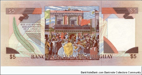 Banknote from Uruguay year 1997