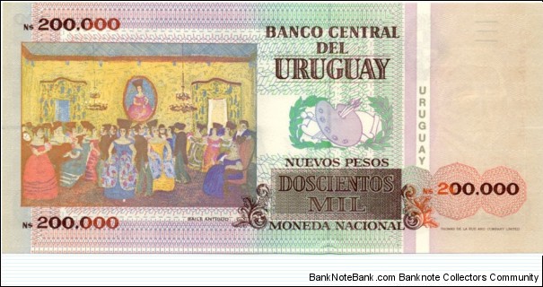 Banknote from Uruguay year 1991