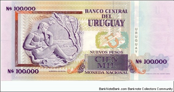 Banknote from Uruguay year 1991