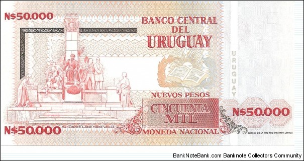 Banknote from Uruguay year 1991