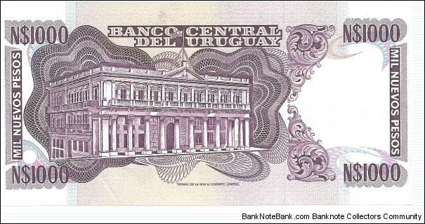 Banknote from Uruguay year 1992