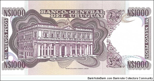 Banknote from Uruguay year 1981