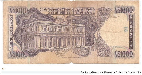 Banknote from Uruguay year 1979
