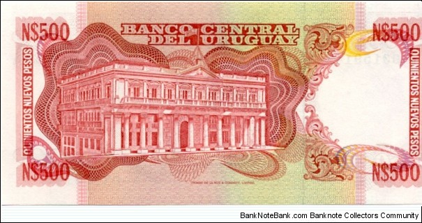 Banknote from Uruguay year 1991