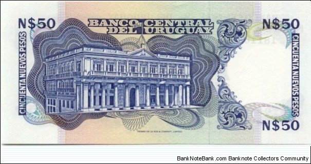 Banknote from Uruguay year 1987