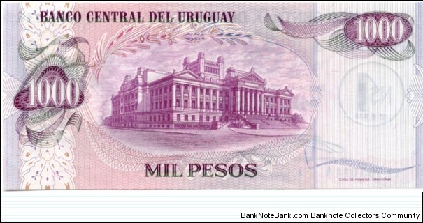 Banknote from Uruguay year 1975