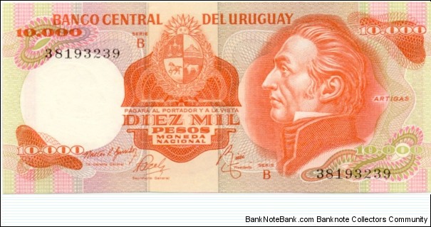 P53b - 10,000 Pesos 
Series - B Banknote