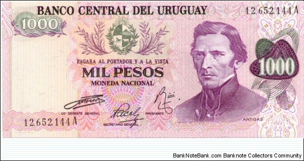 P52a - 1000 Pesos  Banknote