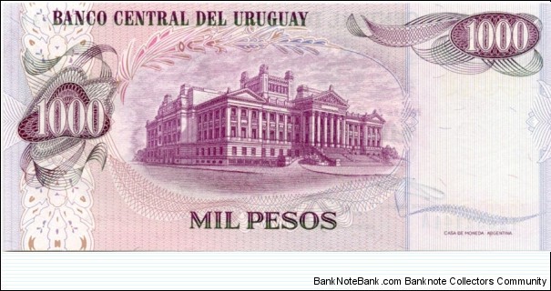 Banknote from Uruguay year 1974