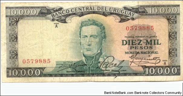 P51a - 10,000 Pesos 
Series - A 
3rd title PRESIDENTE Banknote