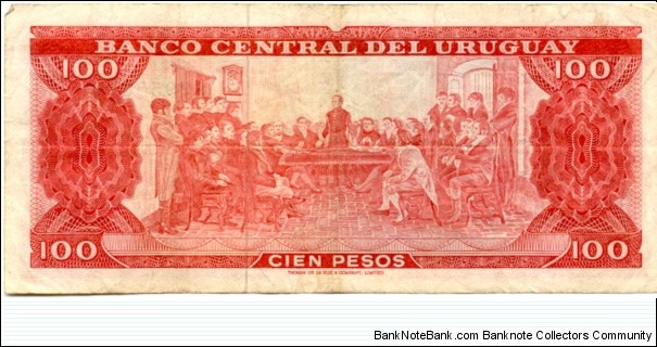 Banknote from Uruguay year 1967