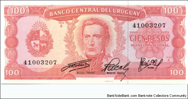 P47a - 100 Pesos 
Series - A
Signature - 2 Banknote