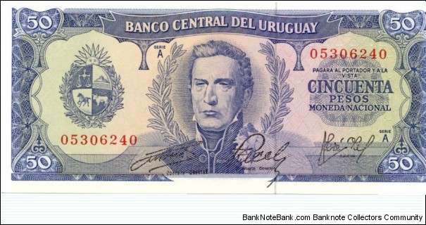 P46a - 50 Pesos 
Series - A Banknote