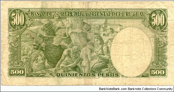 Banknote from Uruguay year 1967