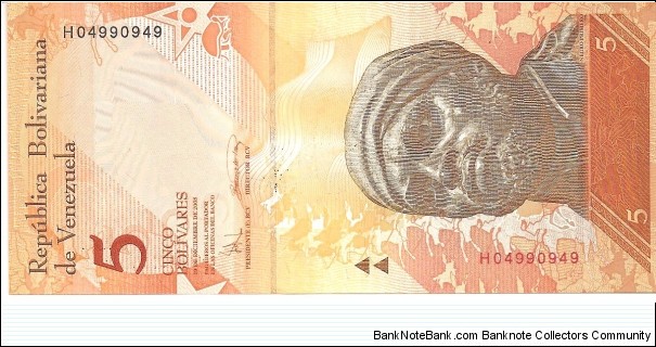 P89a - 5 Bolivares - 24.05.2007 Banknote