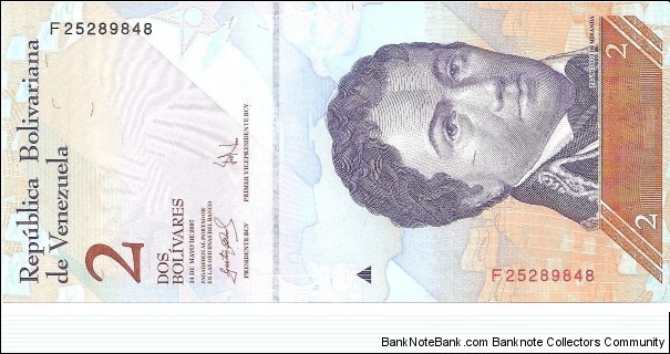 P88a - 2 Bolivares - 24.05.2007 Banknote