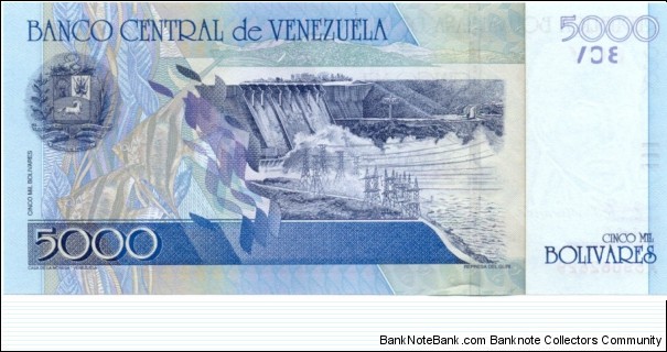 Banknote from Venezuela year 2000