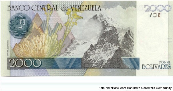 Banknote from Venezuela year 1998