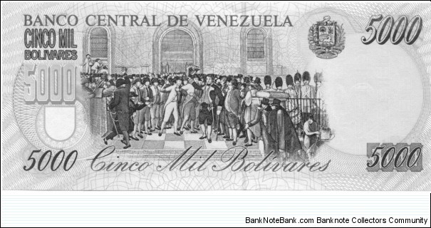 Banknote from Venezuela year 1998