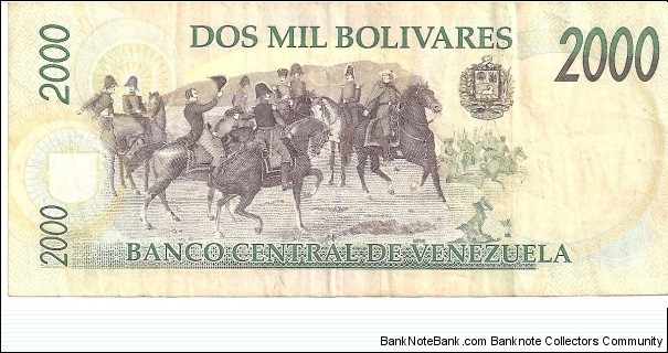 Banknote from Venezuela year 1997