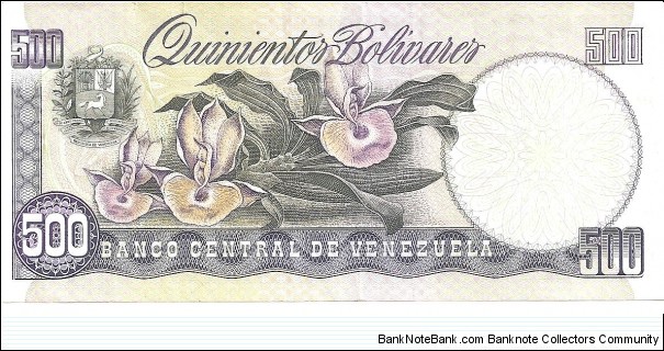 Banknote from Venezuela year 1987