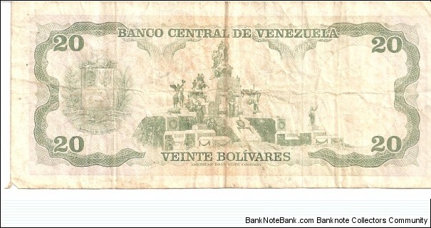 Banknote from Venezuela year 1977