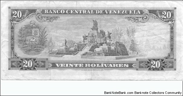 Banknote from Venezuela year 1974